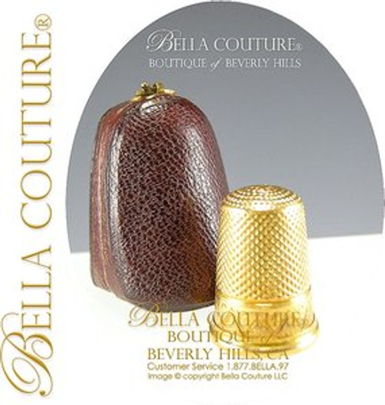 SOLD! - (ANTIQUE)1880 Victorian 14k Gold THIMBLE Etui Leather Case Silk Velvet interior Fitted Box SOLD! - (ANTIQUE)1880 Victorian 14k Gold THIMBLE Etui Leather Case Silk Velvet interior Fitted Box