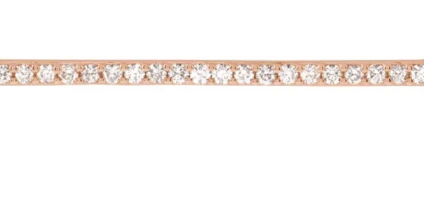 (NEW) BELLA COUTURE® BRIANNA DIAMOND 1/3 CT 14K ROSE GOLD BRACELET (8" / 7.5" / 7" Adjustable)