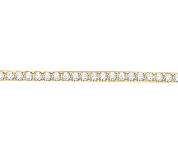 (NEW) BELLA COUTURE® BRIANNA DIAMOND 1/3 CT 14K YELLOW GOLD BRACELET (8" / 7.5" / 7" Adjustable)