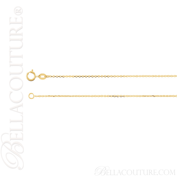 (NEW) BELLA COUTURE GORGEOUS FINE AQUAMARINE DIAMOND 14K YELLOW GOLD PENDANT NECKLACE (18" Inches)