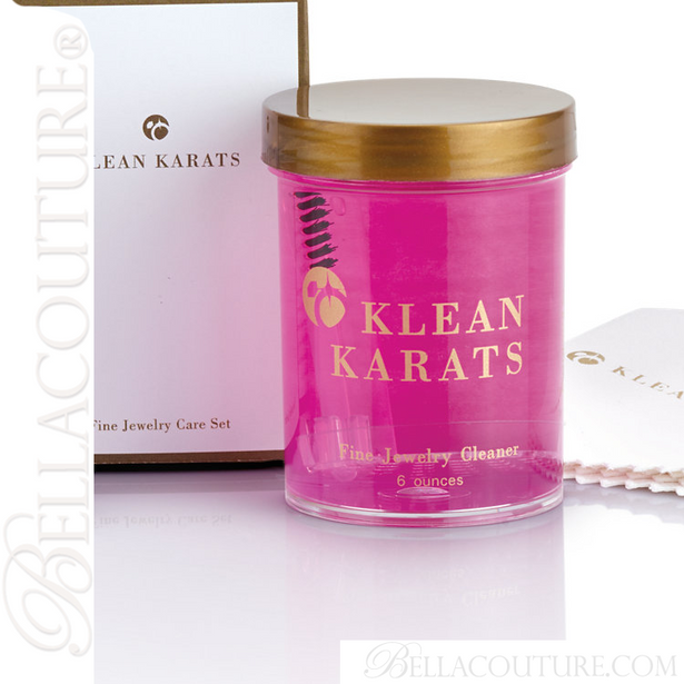 BELLA COUTURE® KLEAN KARATS™ Fine Jewelry Cleaning Cleaner Kit with Plush Polishing Cloth