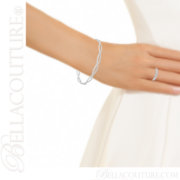 (NEW) BELLA COUTURE La NORA Fine Diamond Prong Set PLATINUM™ Eternity Ring Band (1 CT. TW.)