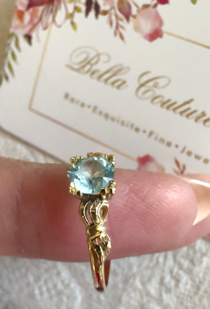 SALE PENDING - (ANTIQUE) Rare Gorgeous Petite Bow Bows & Ribbon Aquamarine Paste Victorian 14K 14CT 585 Yellow Gold Ring Band c. 1800's SALE PENDING - (ANTIQUE) Rare Gorgeous Petite Bow Bows & Ribbon Aquamarine Paste Victorian 14K 14CT 585 Yellow Gold Ring Band c. 1800's