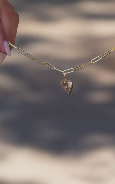 (NEW) BELLA COUTURE® ELLIZABETT 14K Yellow Gold 1/6 CTW Natural Diamond Puffy Heart Charm Pendant