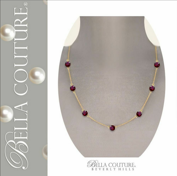 *** SPECIAL ORDER *** (11) ITEMS - INCLUDES:  (4) 18K White Garnet Necklaces + (4) White Gold Garnet Bracelets + (2) Pairs of 18K White Gold Garnet Earrings + (1) Pair of 18K White Gold Garnet Earrings (RESERVED June 18  • UK