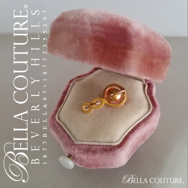 SOLD! - (ANTIQUE) Rare Georgian Victorian Gorgeous Petite Coral Carved Rose Flower Dainty White Seed Pearl 14K Yellow Gold Necklace Charm Pendant - Fine Jewelry (One of a Kind)