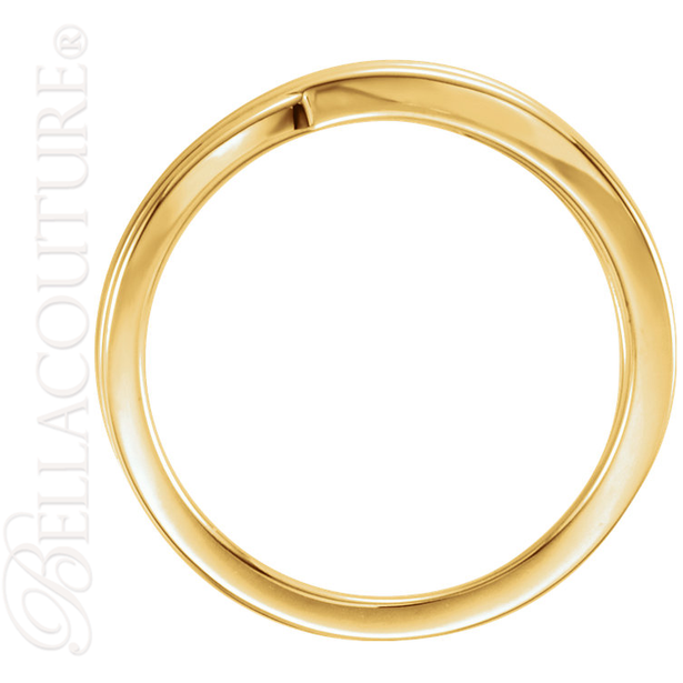 (NEW) BELLA COUTURE VIOLA Fine Elegant Organic Woven 14K Yellow Gold Ring