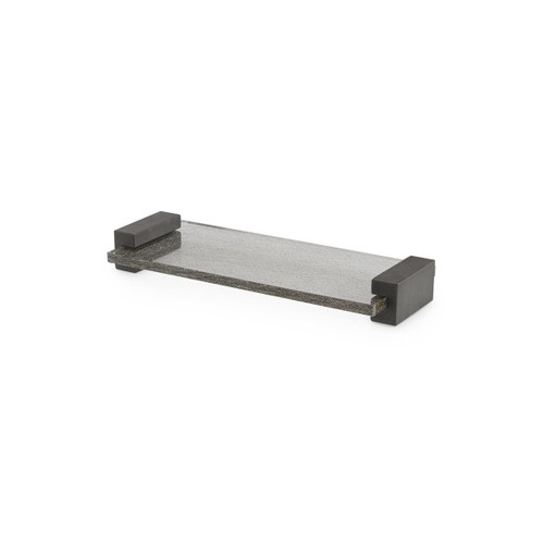 The Zefiro Accent Tray is a sleek, minimalistic accent piece that easily blends into a variety of contemporary spaces. Crafted from acrylic, the rectangular tray features two subtly shaped handles of black metal. John Richard