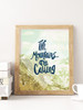 Beautiful hand-lettered art print for any nature lover.