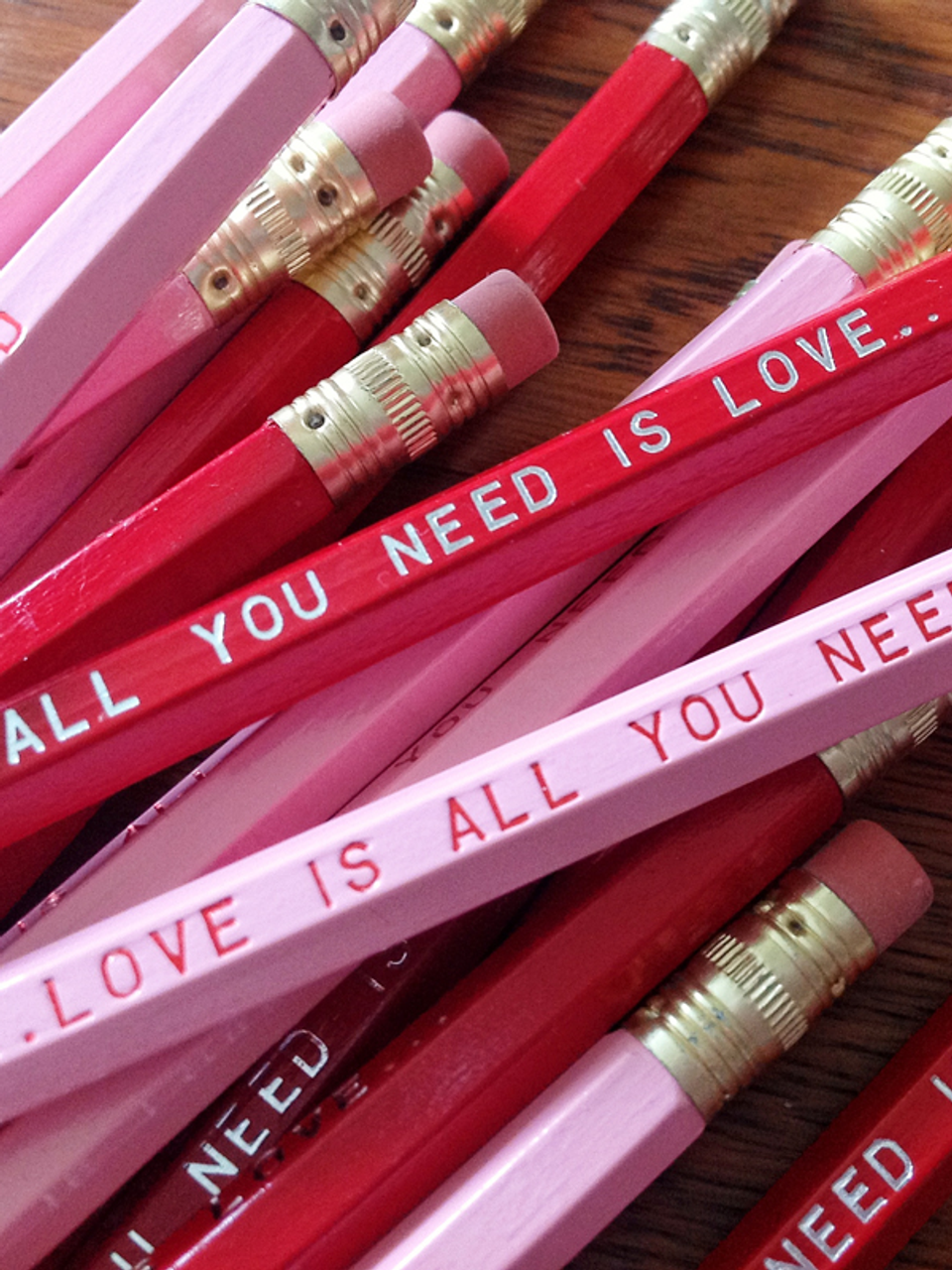 Love is All You Need Pencil 6 Pack Valentines Day Gift