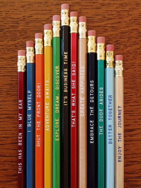 Super fun pencil mix and match by Earmark Social Goods.