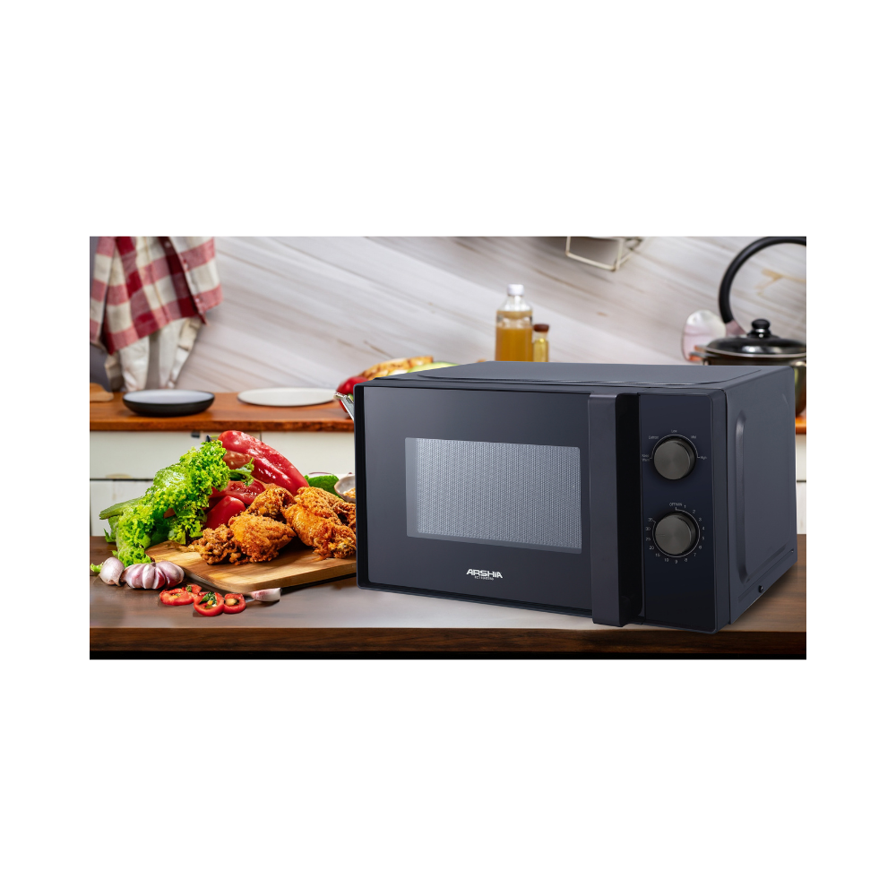 Arshia Compact Microwave Oven 20L Black