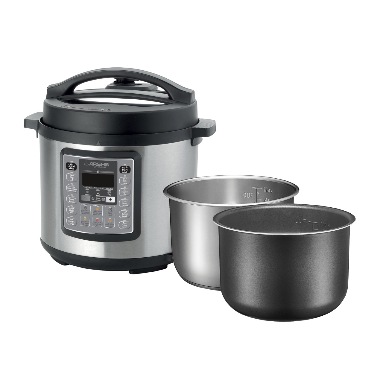 Arshia Digital Pressure Cooker with Double Pot 6L