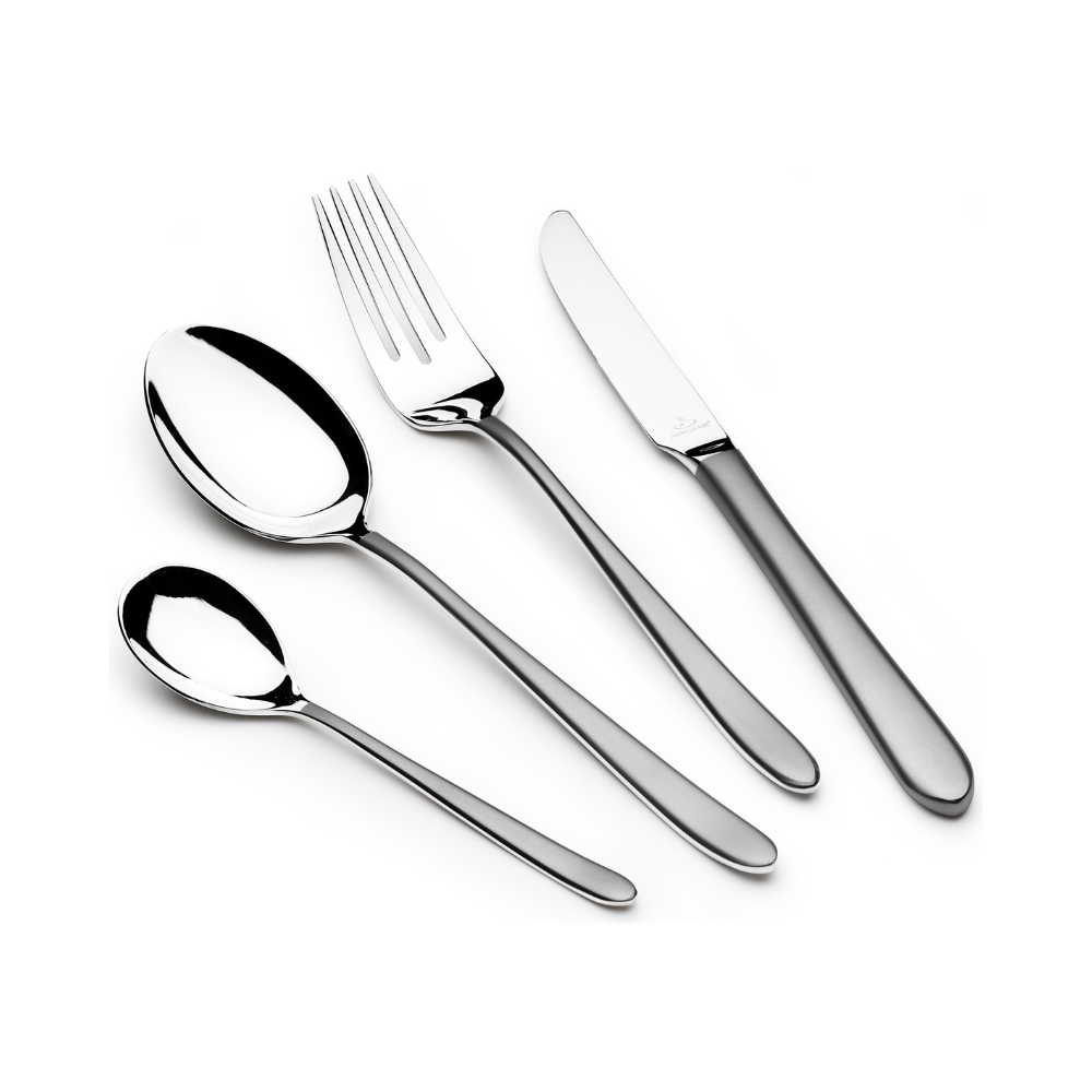 Arshia Dinner Spoon and Fork Set 12pc Silver