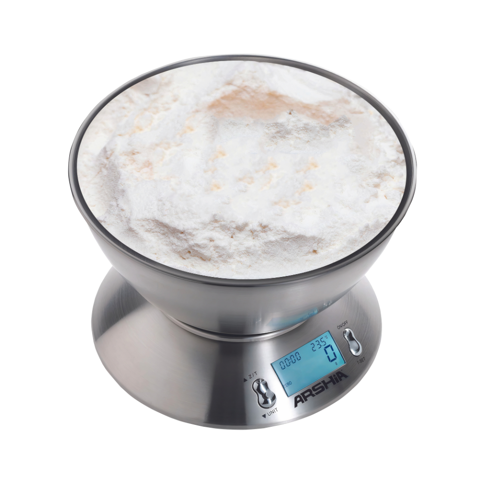 Arshia Digital Kitchen Scale with Bowl