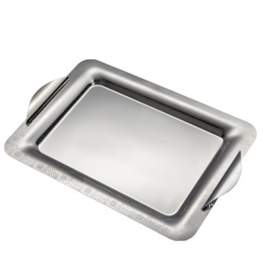 Arshia Stainless Steel Serving Tray Silver