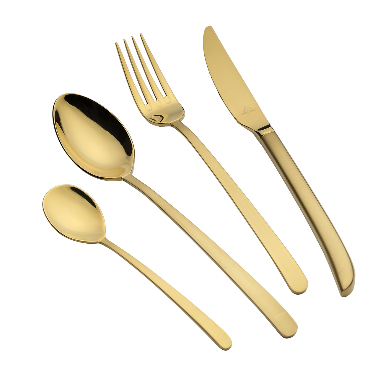 Arshia Stainless Steel Cutlery Set 24pcs Gold