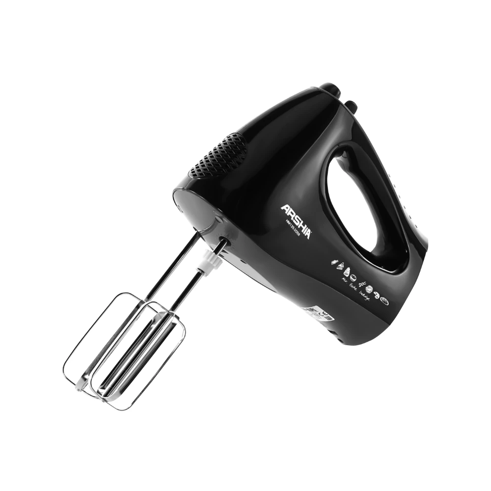 Arshia Hand and stand Mixer with Bowl Black