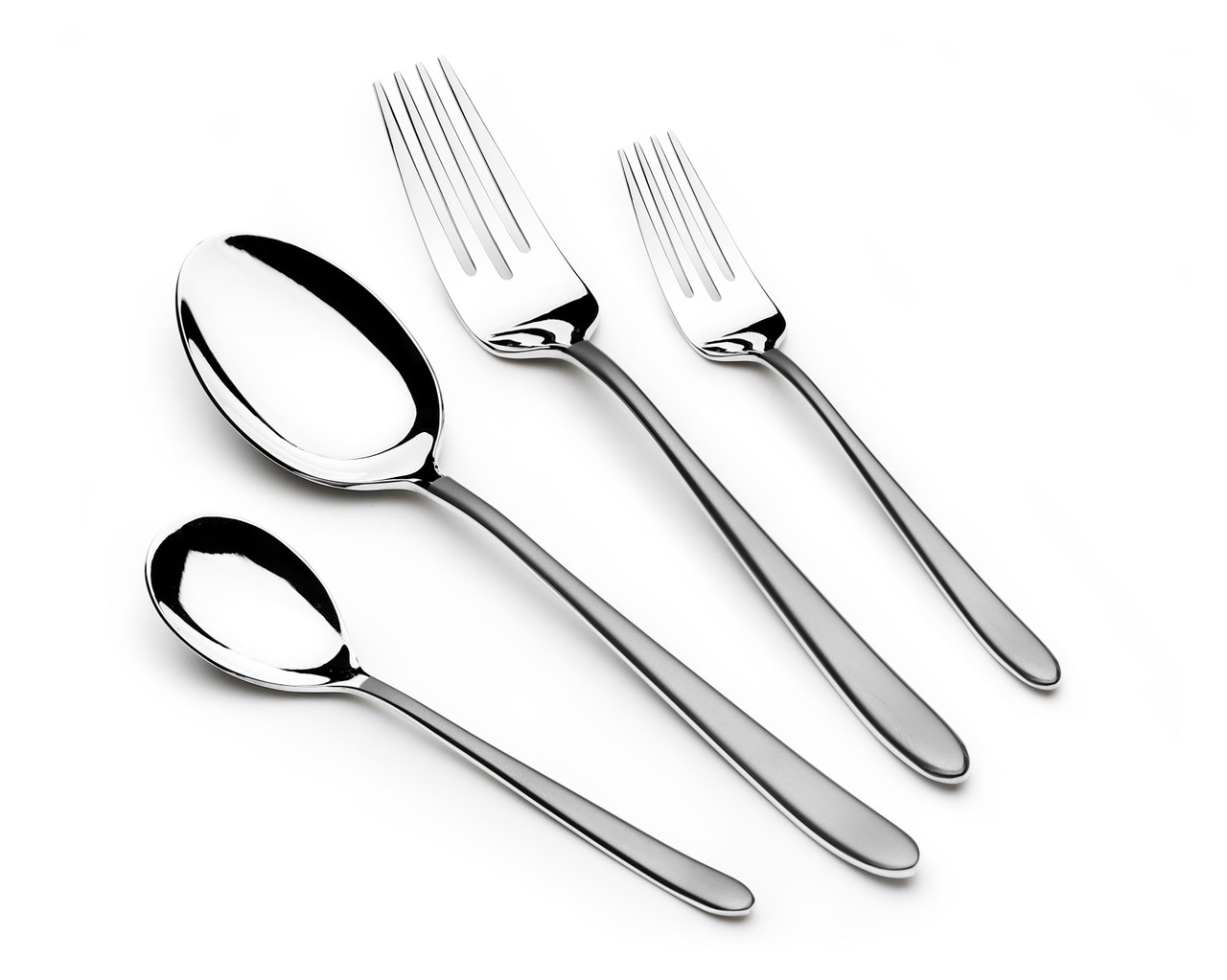 Arshia Stainless Steel Cutlery Set 24pc  Silver Brush