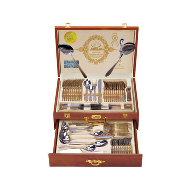 Arshia Stainless Steel Cutlery Set 86pc Rose Gold