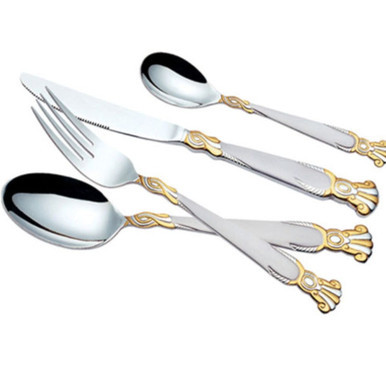 Arshia Cutlery Set 24pcs Gold & Silver TM130GS