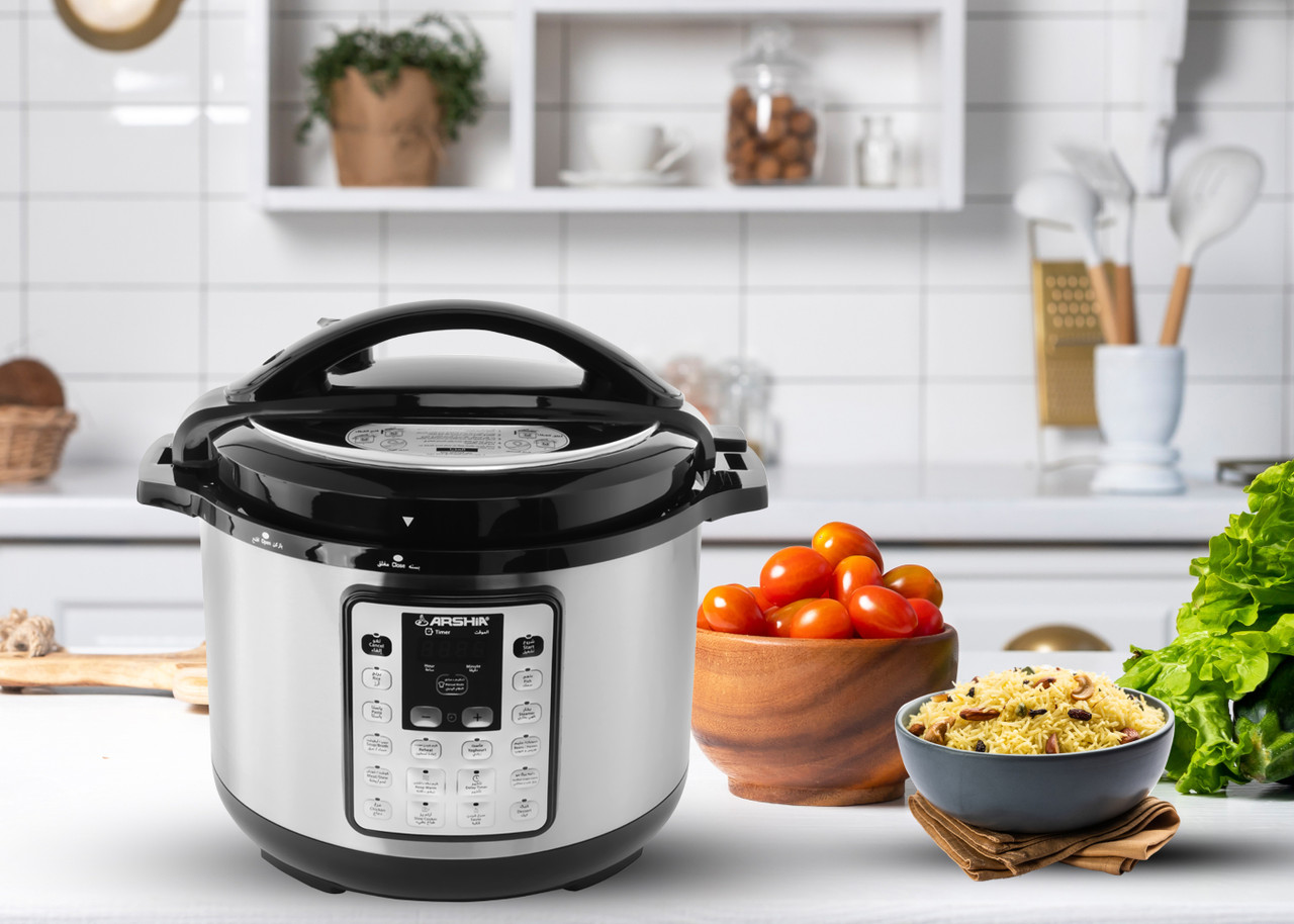 Arshia Digital Pressure Cooker 10L Black