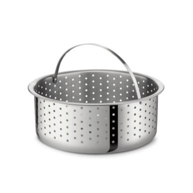 Arshia Stainless Steel Pressure Cooker With Glass Lid and Steamer 22cm