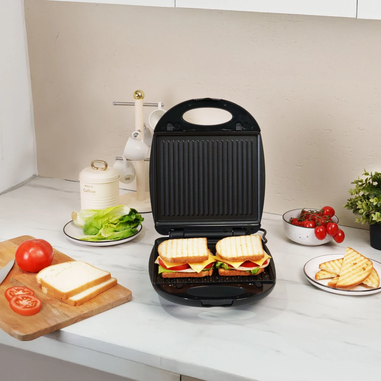 Arshia Sandwich Maker Black