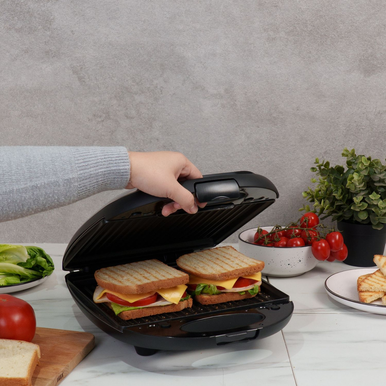 Arshia Sandwich Maker Black