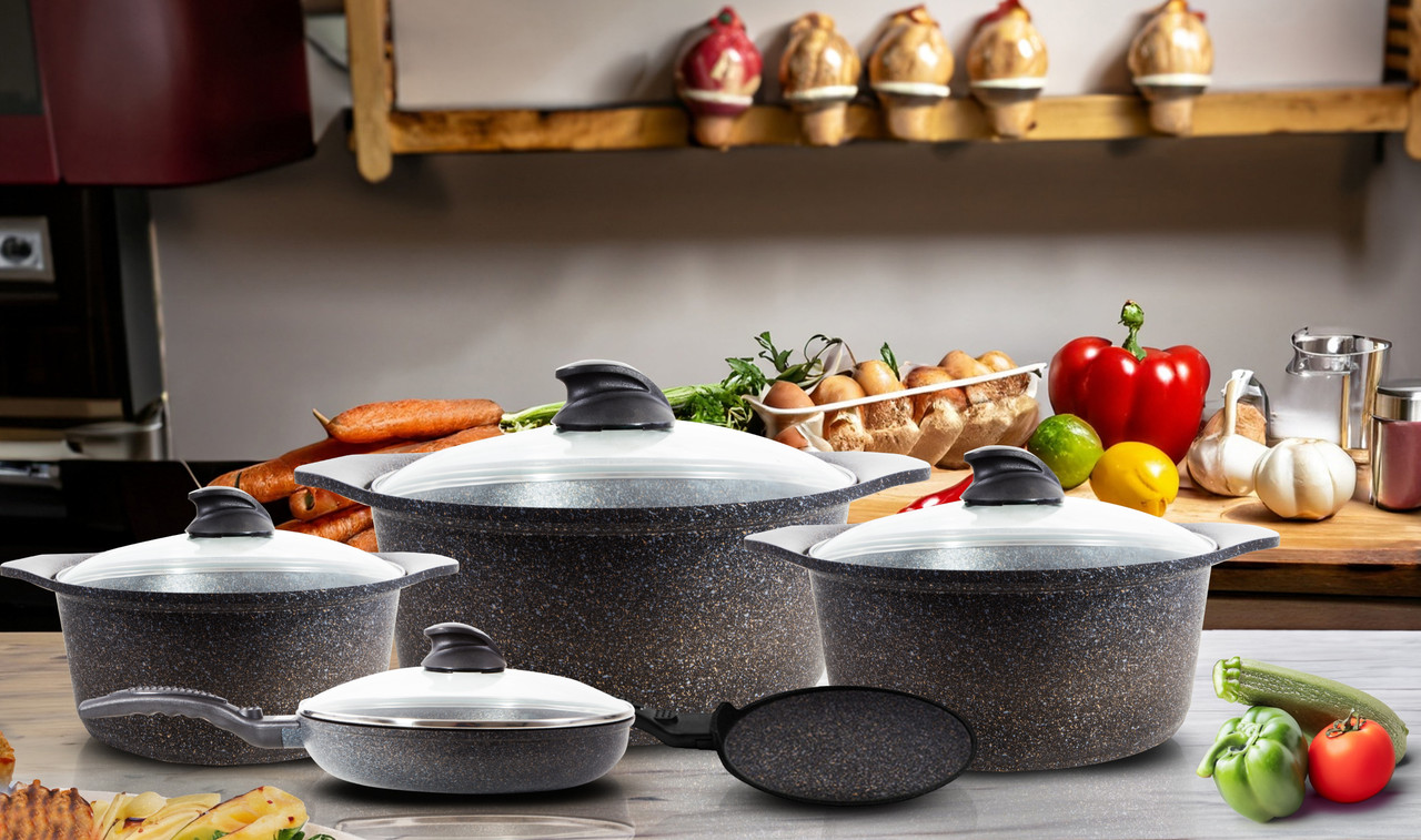 Arshia Cast Aluminum cookware  Set 9pcs