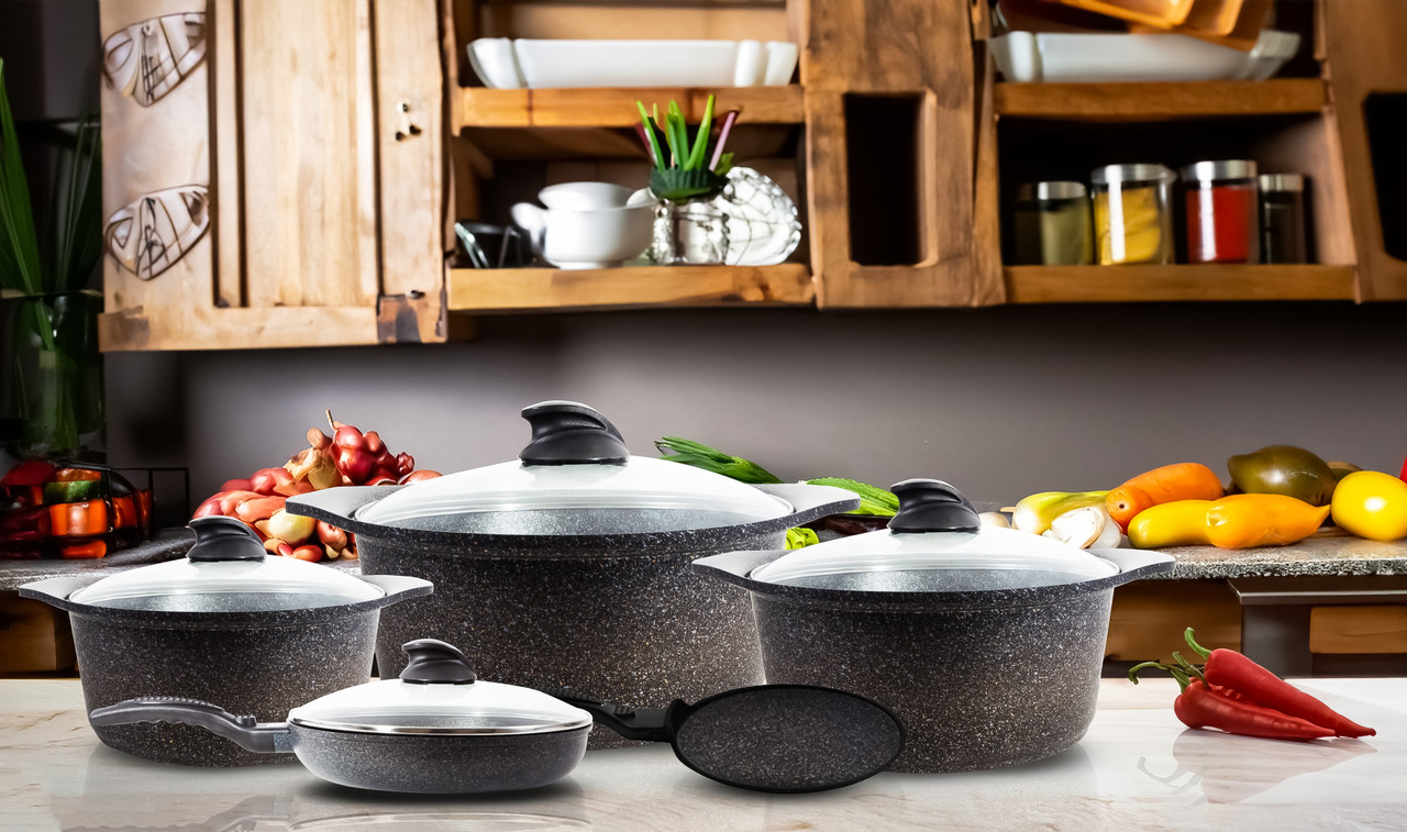 Arshia Cast Aluminum cookware  Set 9pcs