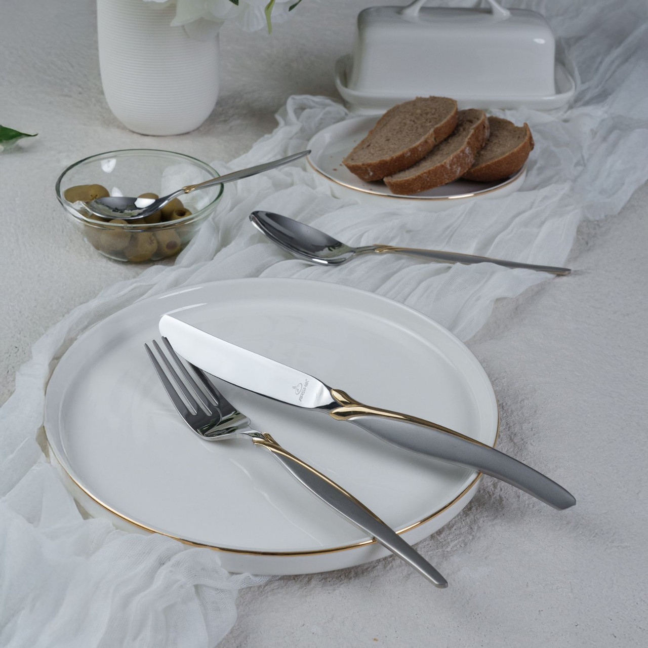 Arshia Cutlery Set 24pcs  Gold & Silver TM145GS