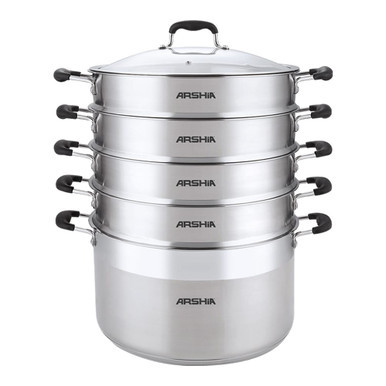 Arshia Stainless Steel Steamer Pot 28cm