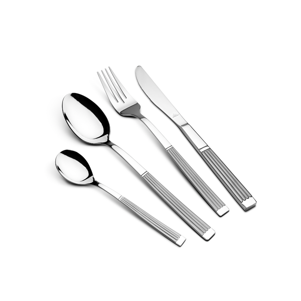 Arshia Stainless Steel Cutlery Set 128pcs Silver TM287S
