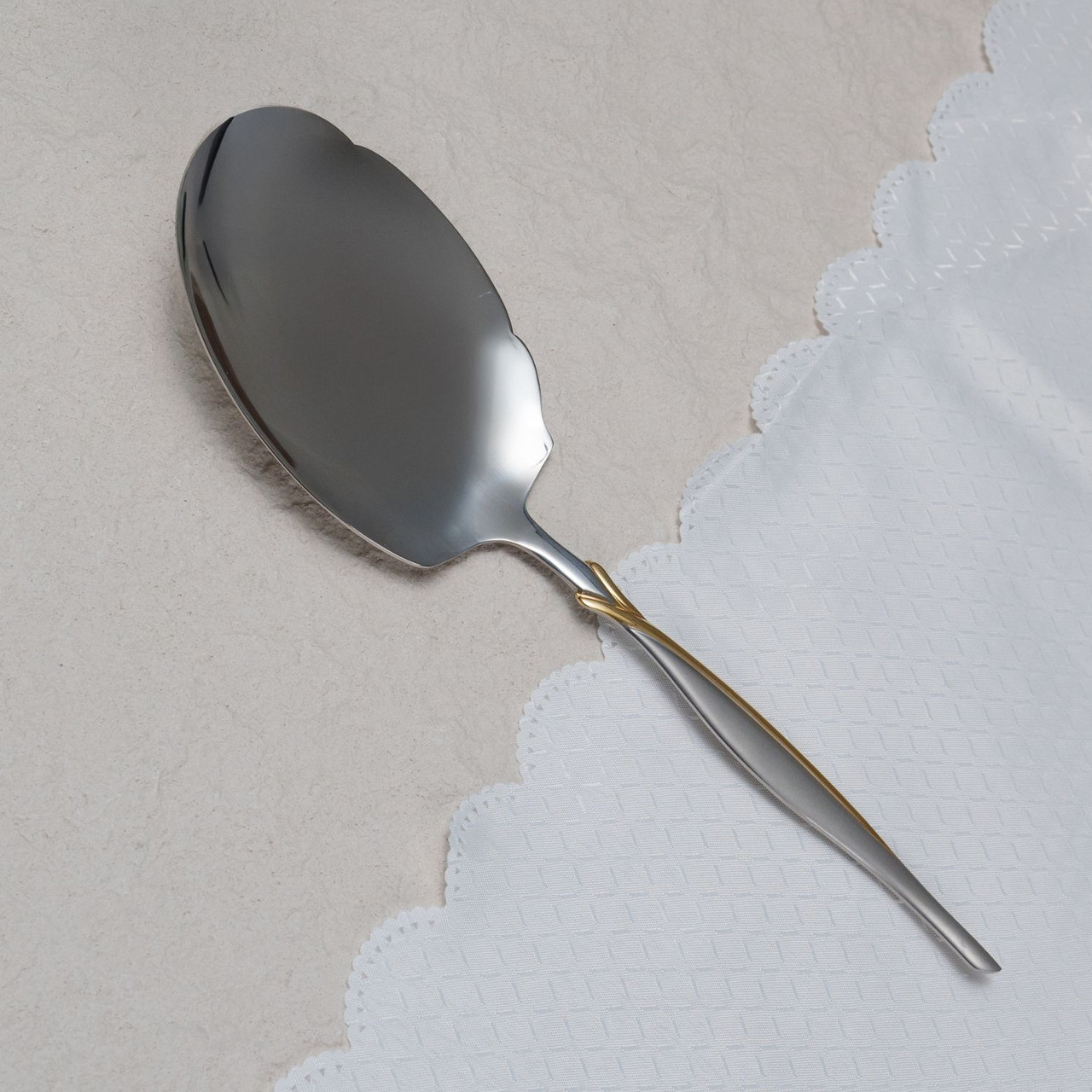 Arshia Cutlery Set With Wooden Box 128pcs  Gold & Silver