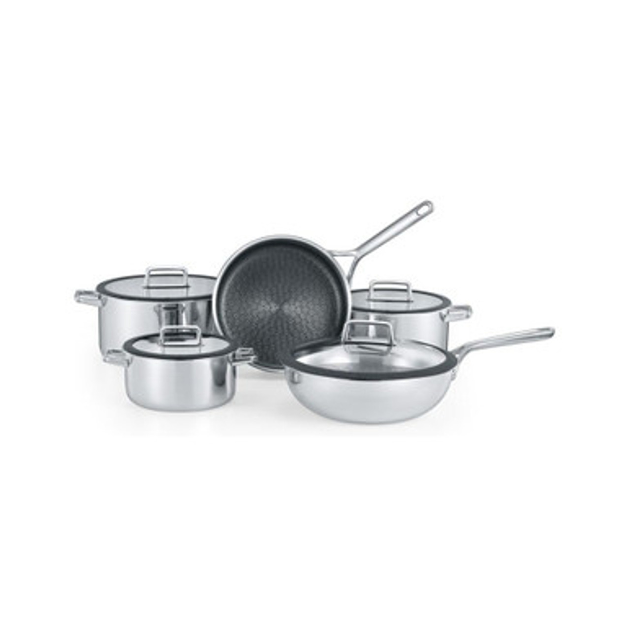 Arshia Stainless Steel Nonstick 10pcs set Heavy Duty Cookware