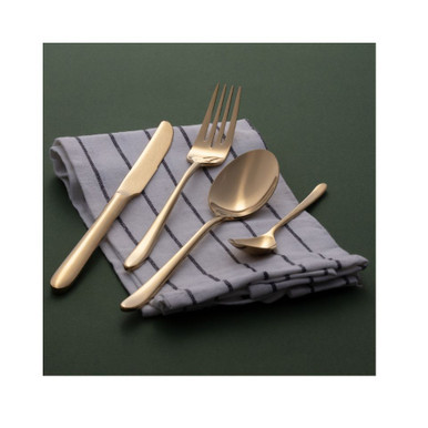 Arshia Premium Stainless Steel Cutlery Sets 50pcs Gold