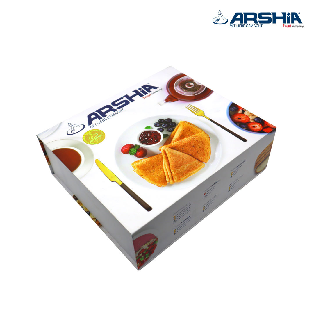 Arshia Stainless Steel Cutlery Set  48pc Gold & Silvery