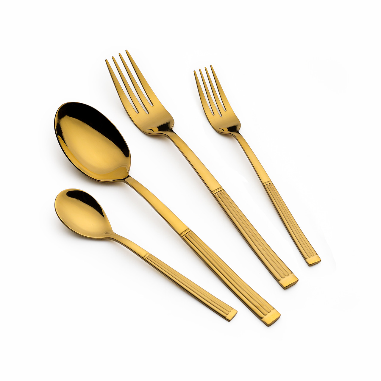 Arshia Stainless Steel Cutlery Set 48pcs Gold