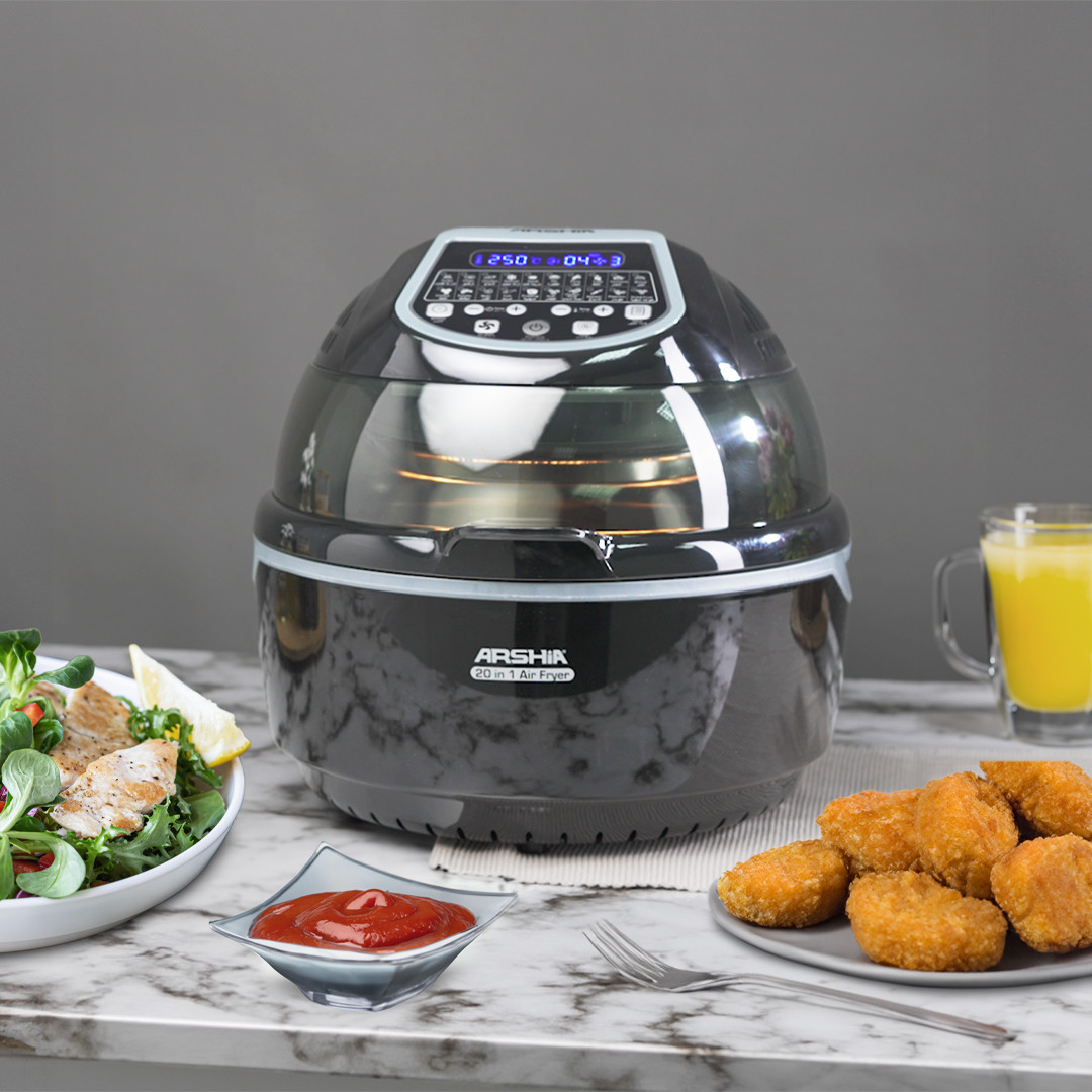 Arshia Multipurpose 20 in 1 Air Fryer 10L Black