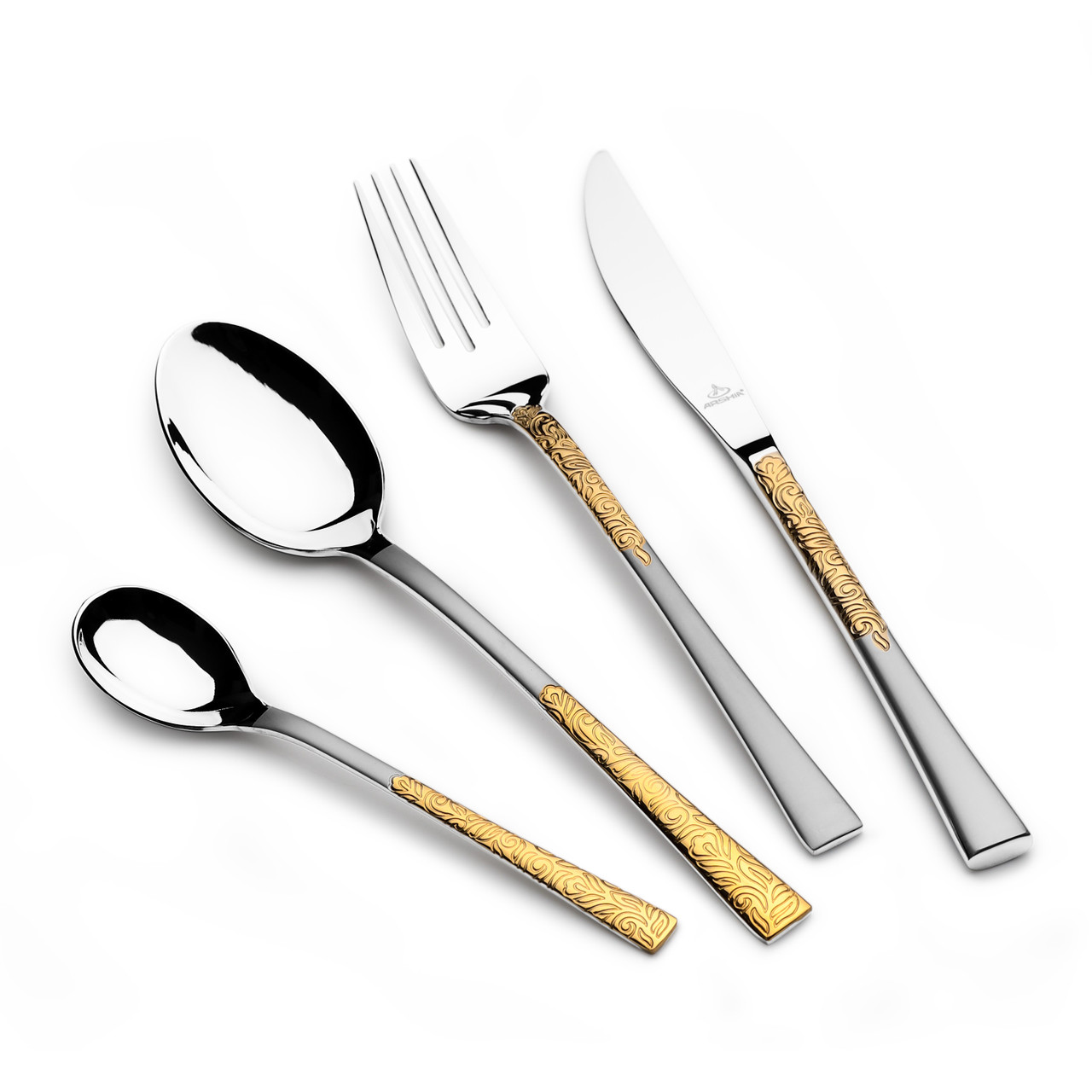 Arshia Premium Stainless Steel  Cutlery Sets 26pcs Gold