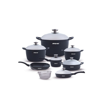 Arshia Aluminum Die Cast Cookware Set 14pcs