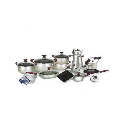 Arshia Soft Anodized Cookware Set 28pcs CO092