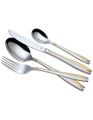 Arshia Cutlery Set With Stand 38Pcs Gold & Silver TM182GS