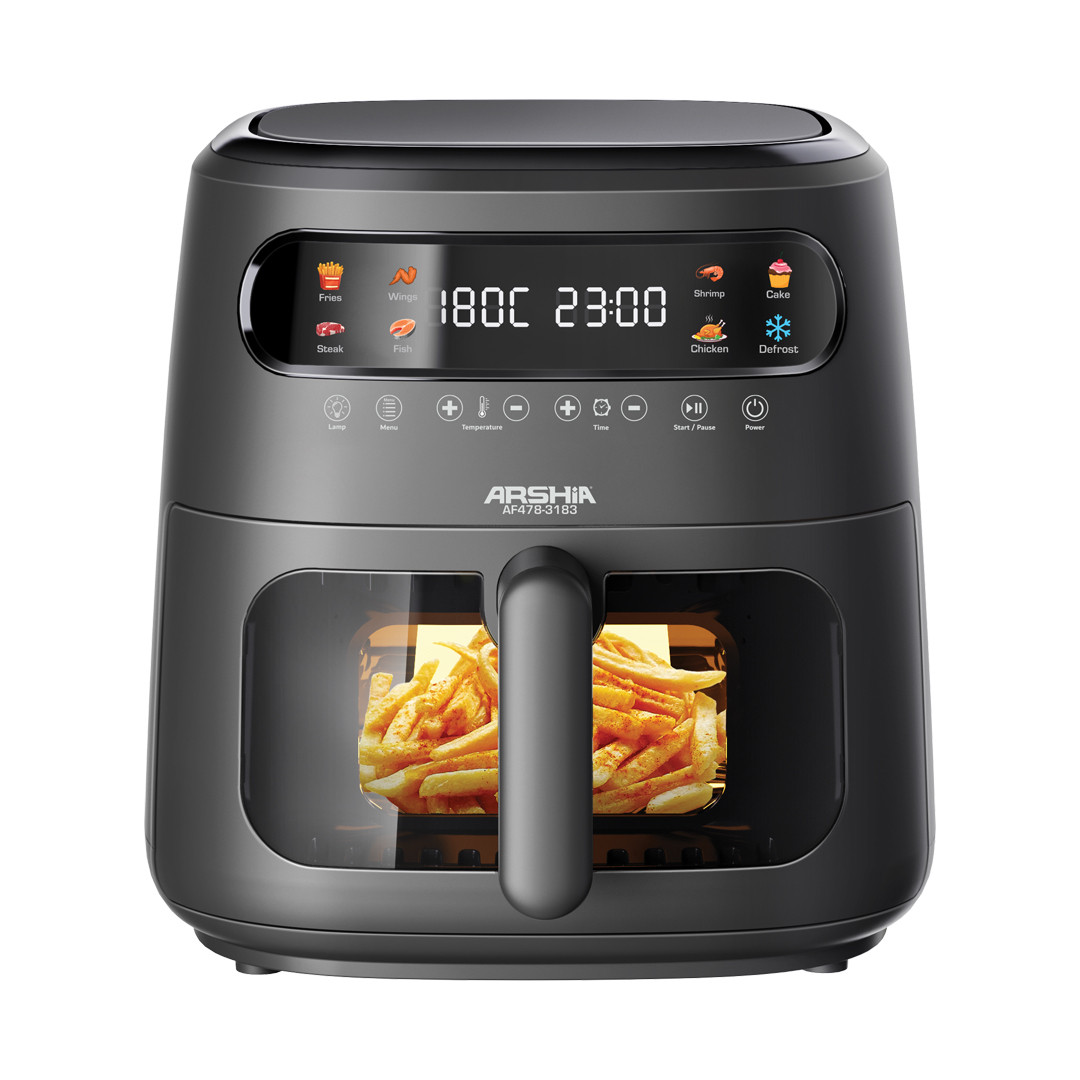 Arshia multifunctional Air Fryer 8L Black