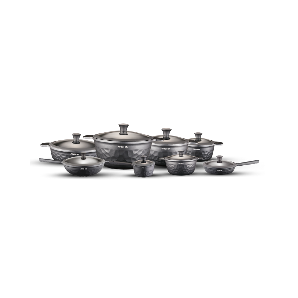 Arshia Die-Casted  Diamond Cookware Set 16pcs