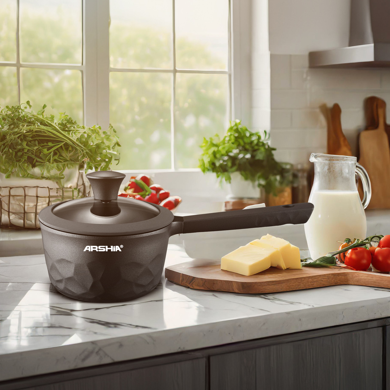 Arshia Milk Pan With Lid 16cm