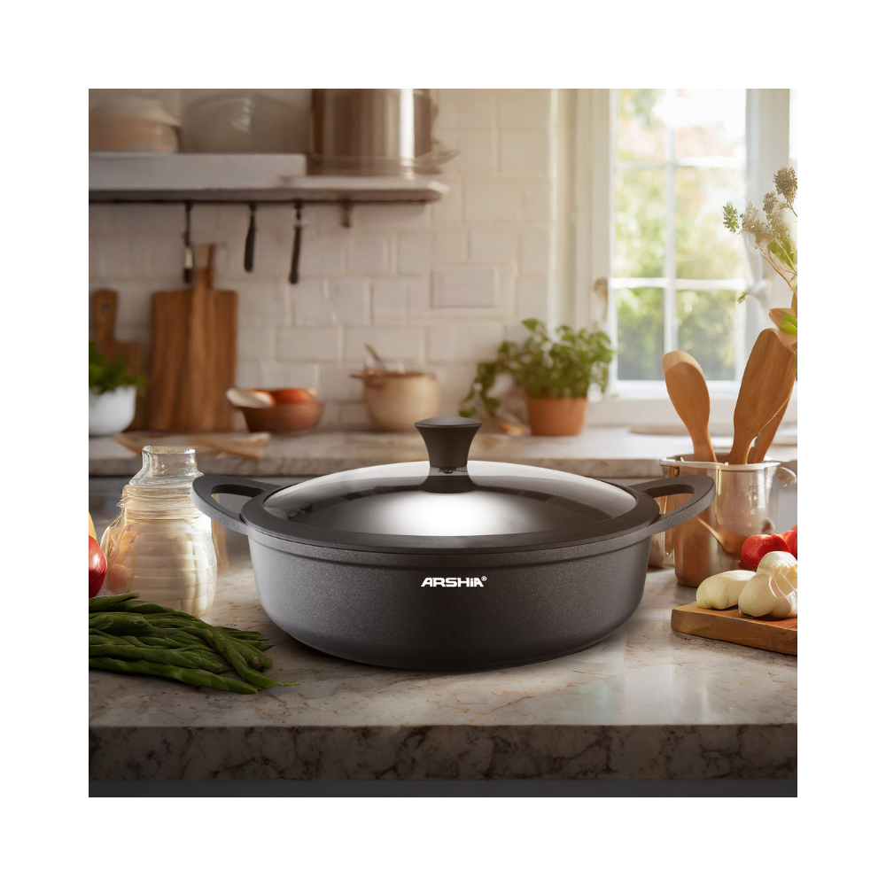 Arshia 36cm Shallow Pan with Lid