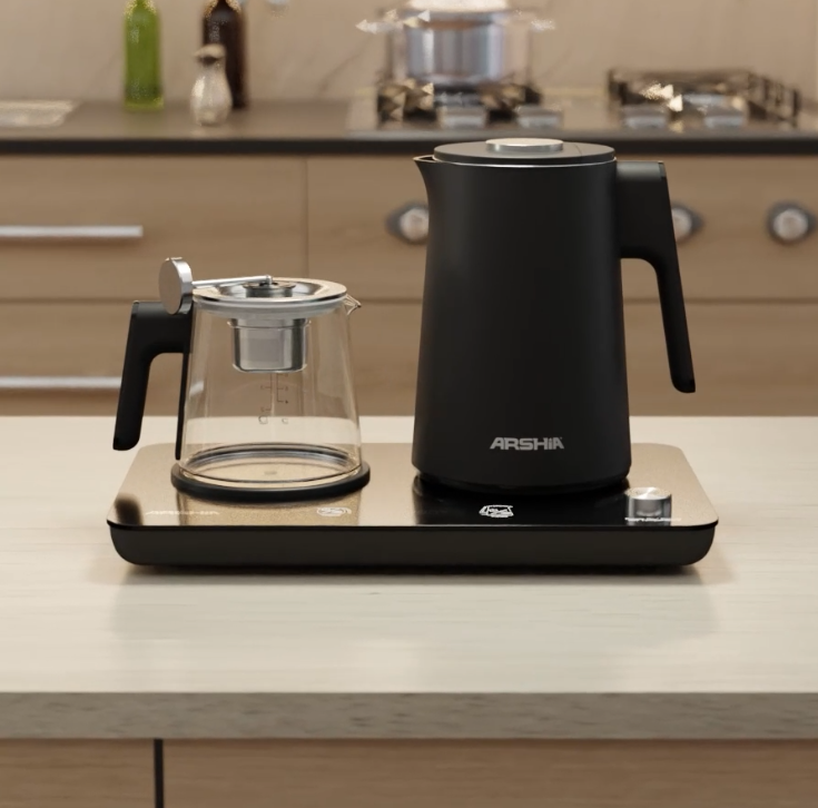 Arshia Tray Kettle (Black)