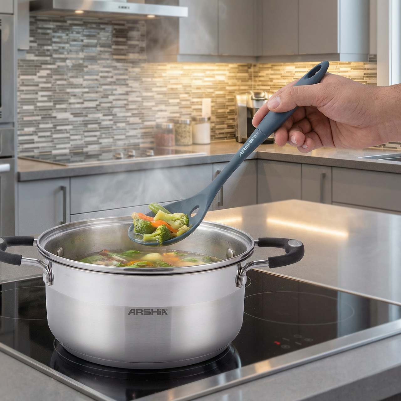Arshia Silicone  Slotted Spoon Utensils
